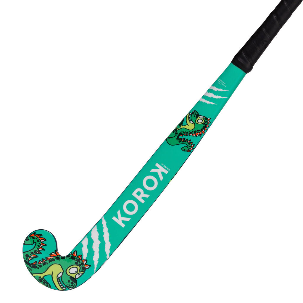 Kids' Wood Field Hockey Stick FH100 - Dino