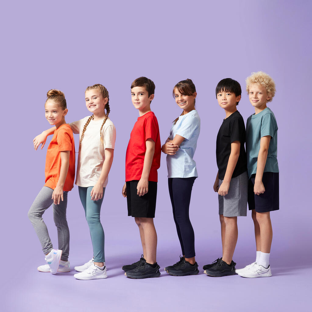 Short multisport coton enfant mixte, marron