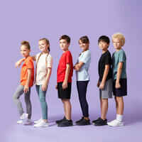 Kids' Unisex Cotton Shorts - Mottled Grey