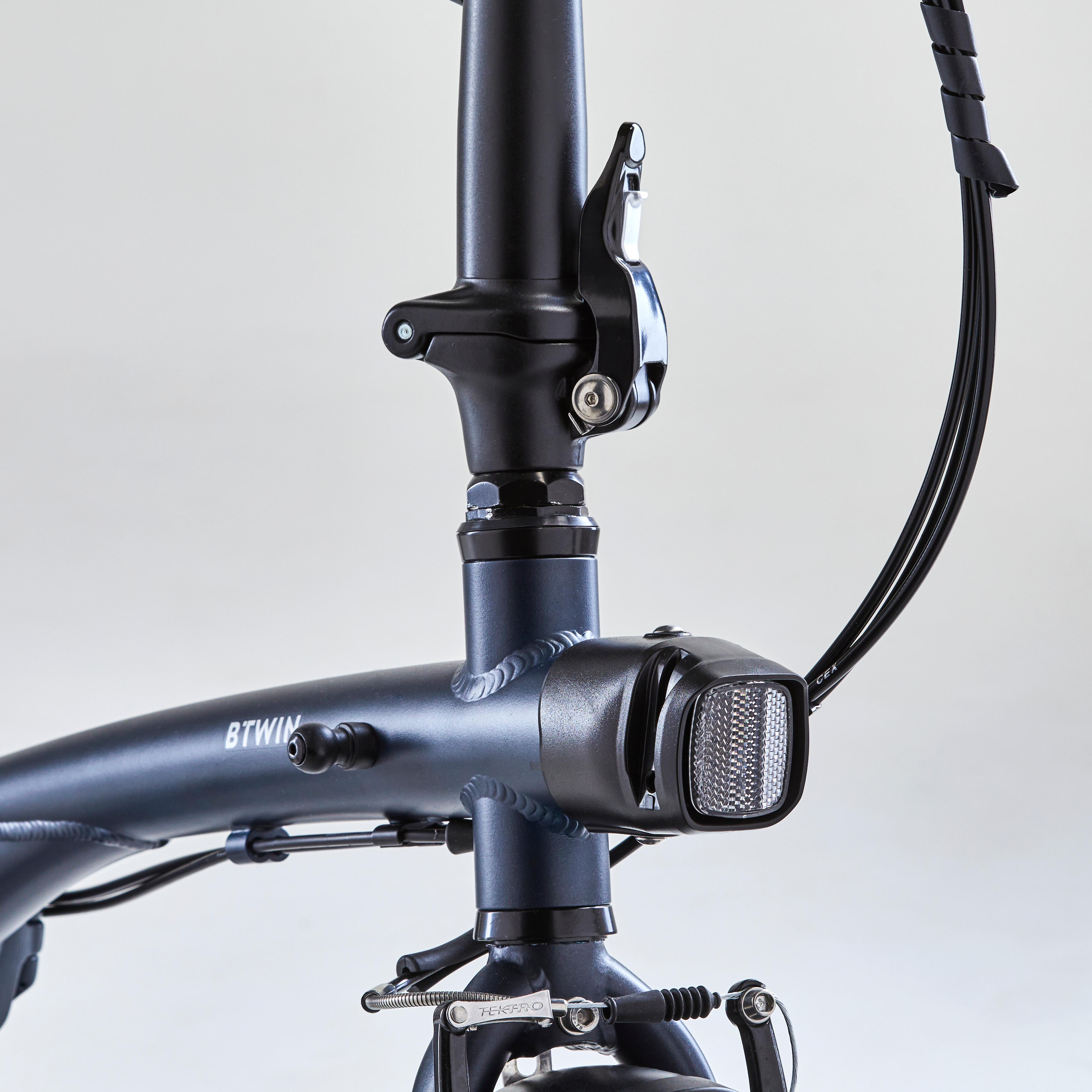 V LO PLIANT FOLD 500 BLEU FONCE BTWIN Decathlon