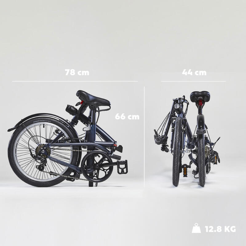 Bicicletă pliabilă Fold 500 albastru