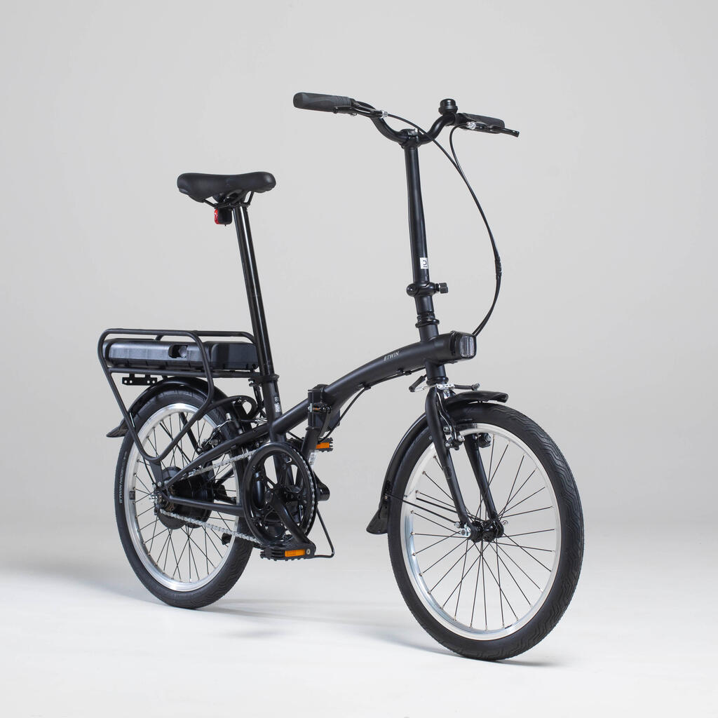 Skladací elektrický bicykel E-FOLD 100 čierny