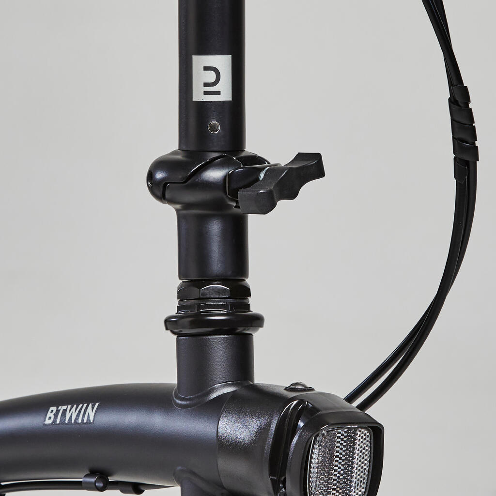 Elektrinis sulankstomas dviratis „E-Fold 100“, juodas