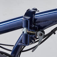Plavi električni sklopivi bicikl E FOLD 500