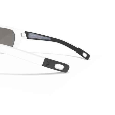 Adults' sailing floating sunglasses with polarised lenses size S - white blue