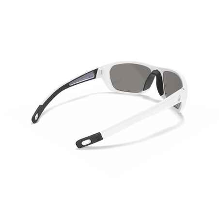 Adults' sailing floating sunglasses with polarised lenses size S - white blue