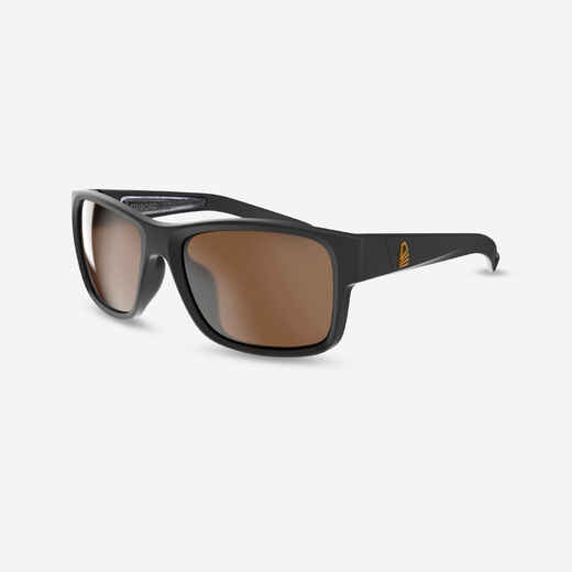 Sonnenbrille Segeln polarisierend schwimmfähig 100 Grösse S schwarz
