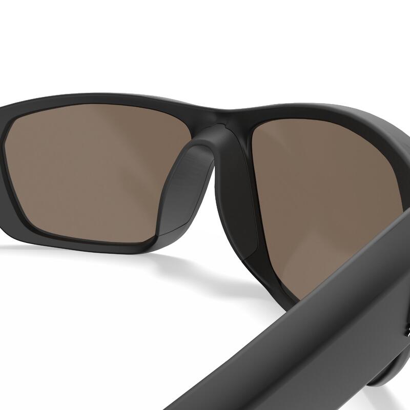 Sonnenbrille Segeln Damen/Herren S polarisierend schwimmfähig - 500 schwarz/gold