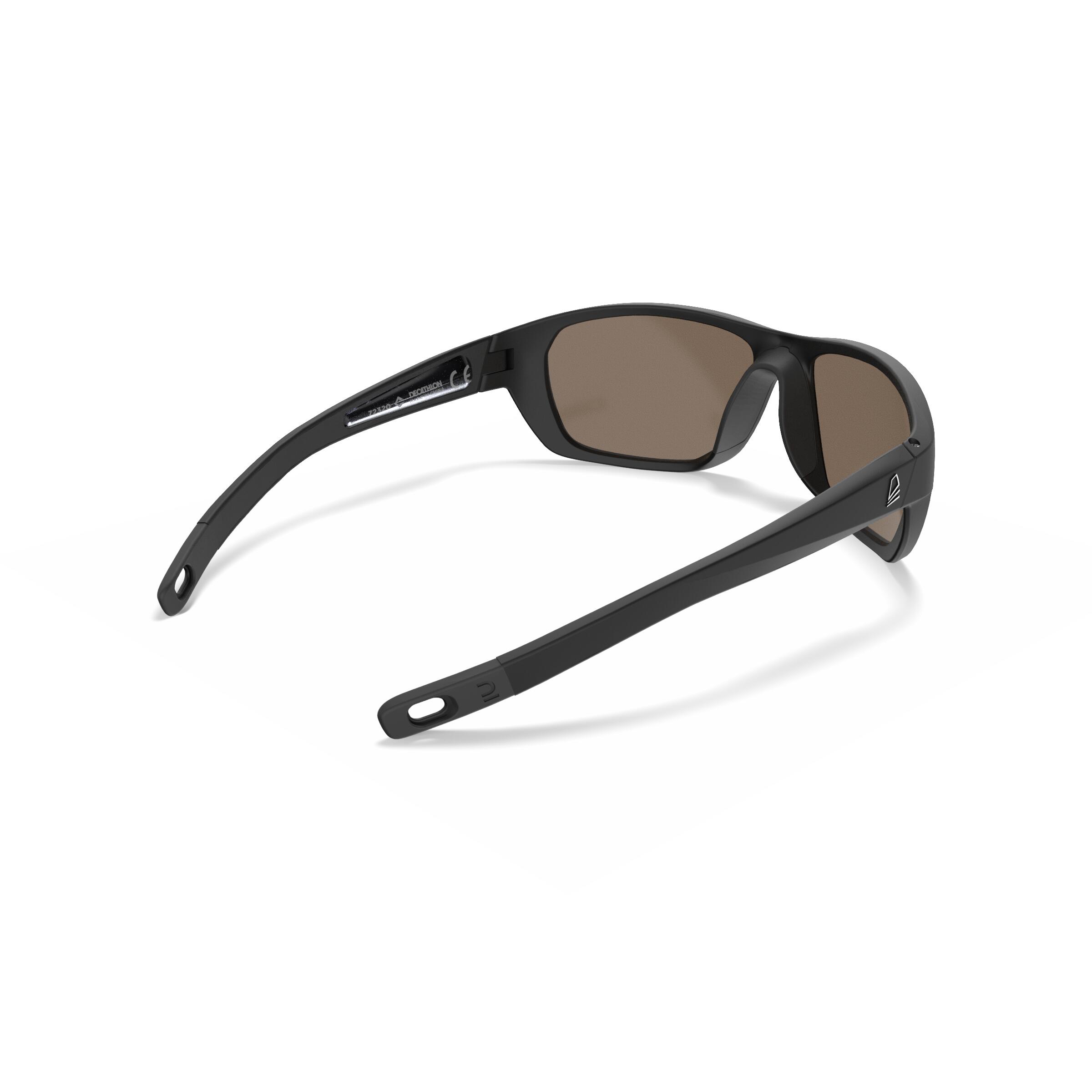 Óculos de Sol Vela 500 Adulto Flutuantes Polarizados Tamanho S Preto Dourado 4/9