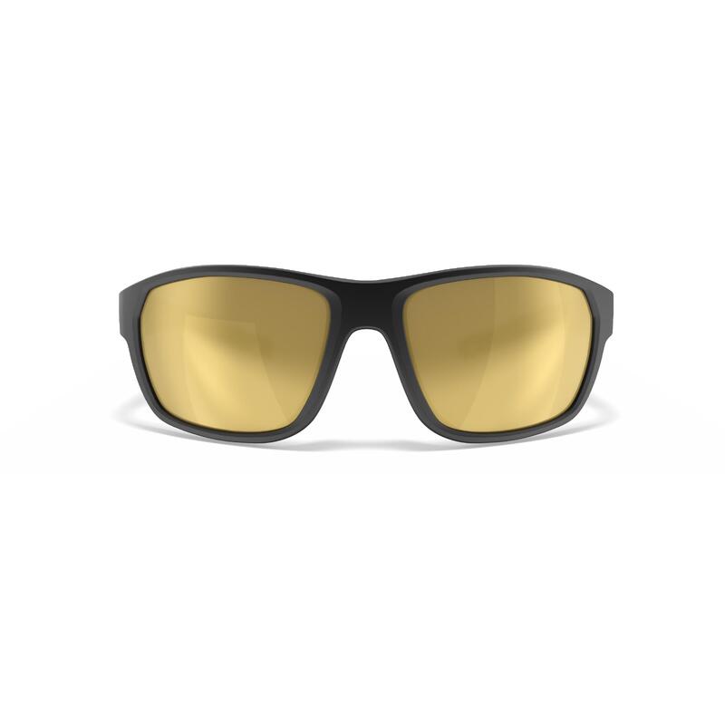 Adult's sailing floating polarised sunglasses 500 size S Black Gold