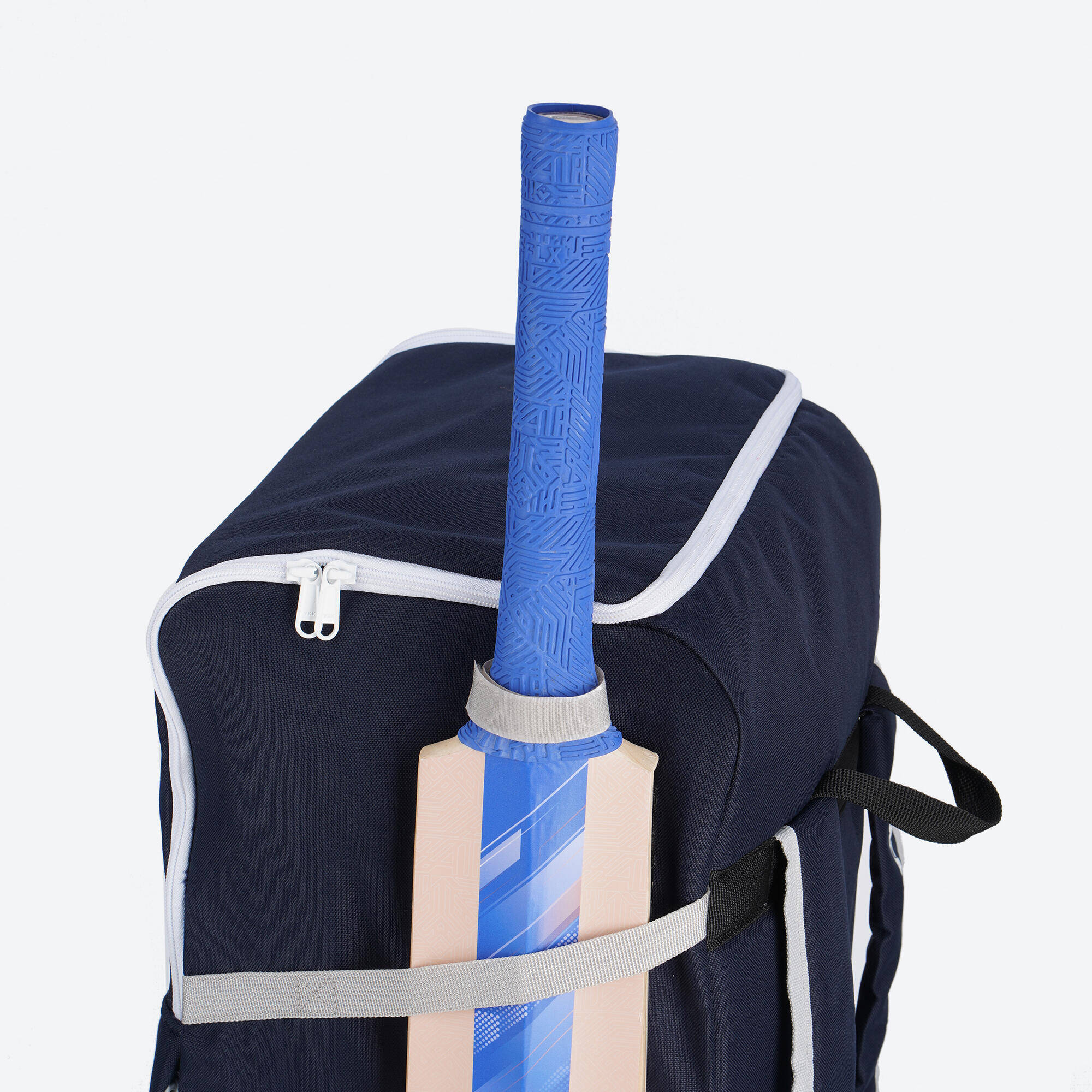 Kids' Cricket Kit Bag 50L Adjustable Strap Navy Blue -  4