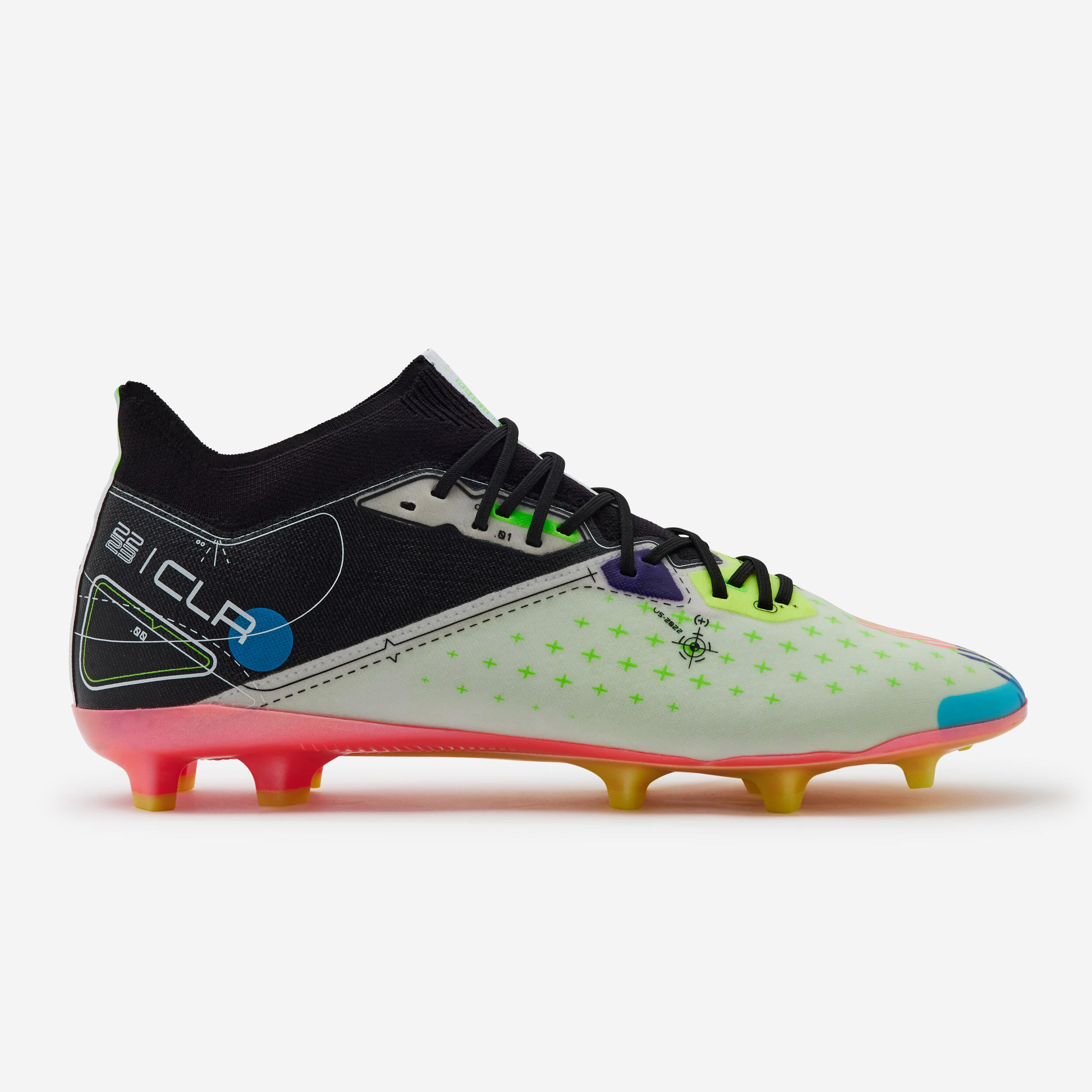 Kipsta Fussball Nockenschuhe FG - CLR Elite Pixel Game