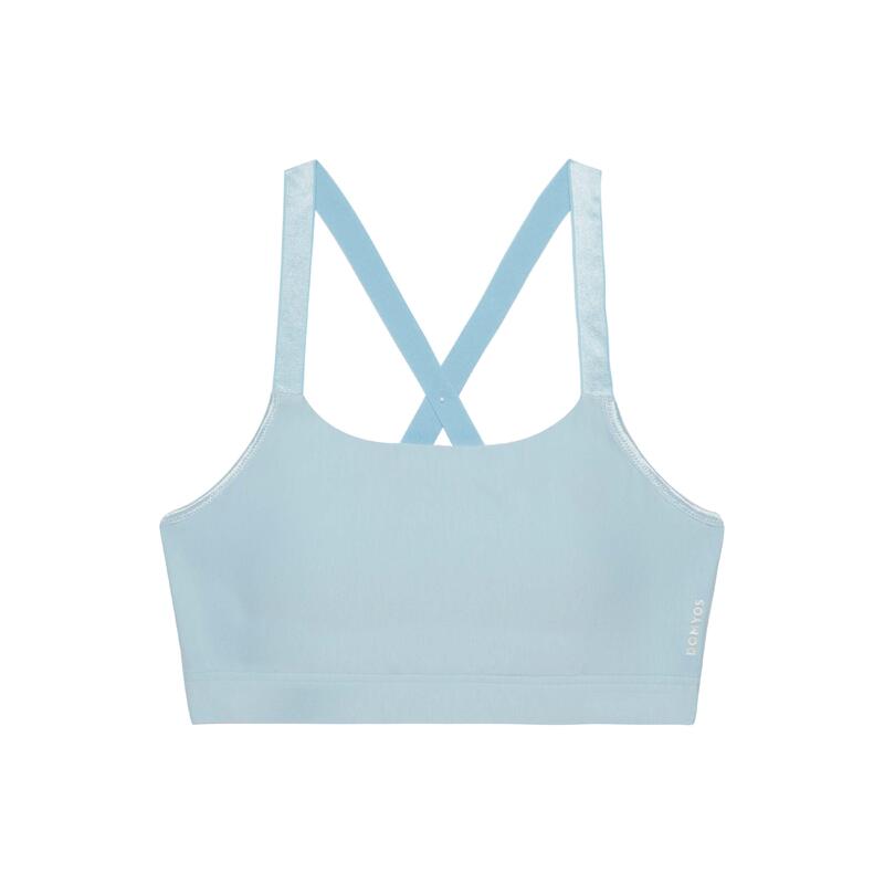 Women's Cardio Fitness Sports Bra Comfort 100 - Blue