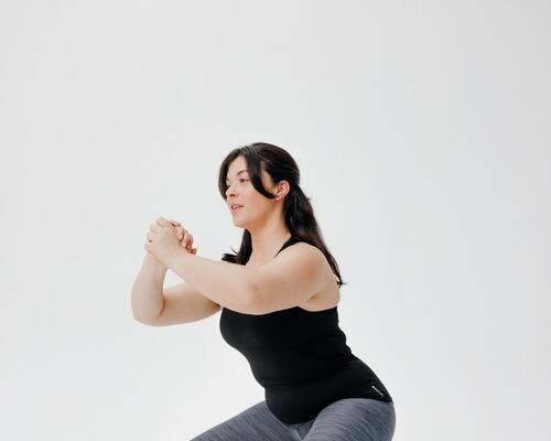 DÉBARDEUR DE FITNESS À DOS CROISÉ POUR FEMME