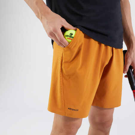 Kratke hlače za tenis Dry muške oker