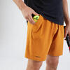 Tennisshort voor heren Dry oker