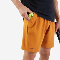 Tennisshort voor heren Dry oker