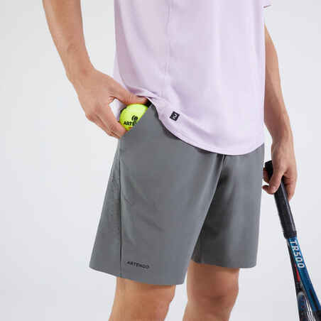 Kratke hlače za tenis Dry+ muške kaki