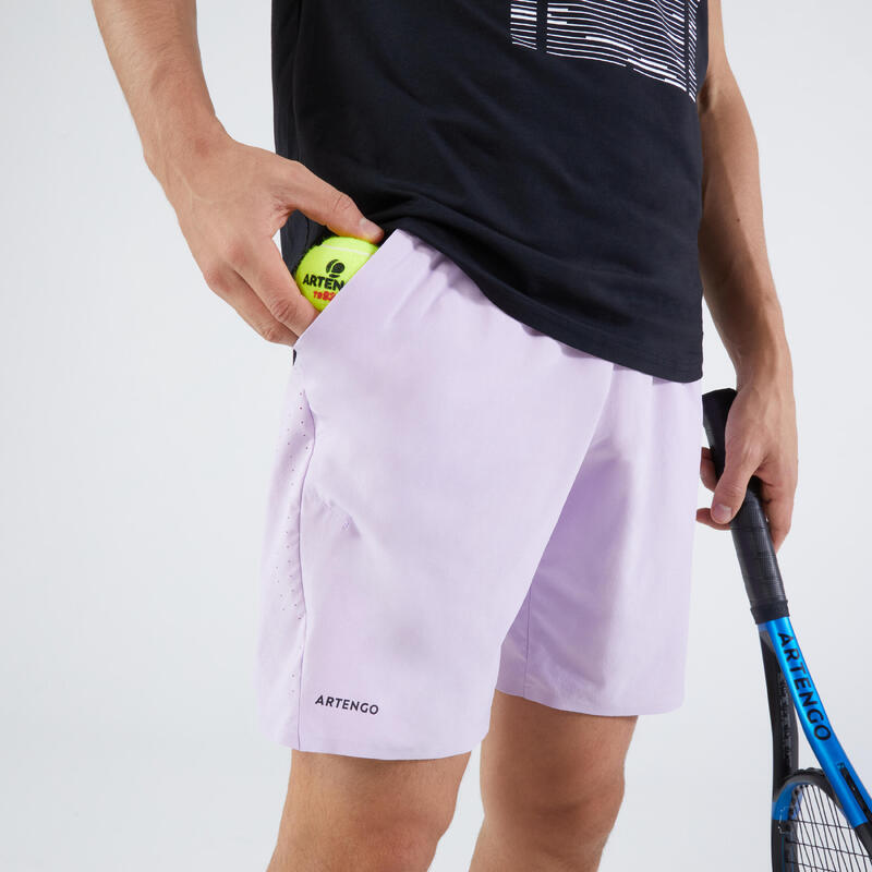 SHORT DE TENNIS HOMME - ARTENGO DRY+ Lilas Gaël Monfils