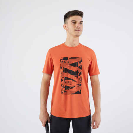 Men's Tennis T-Shirt Soft - Terracotta