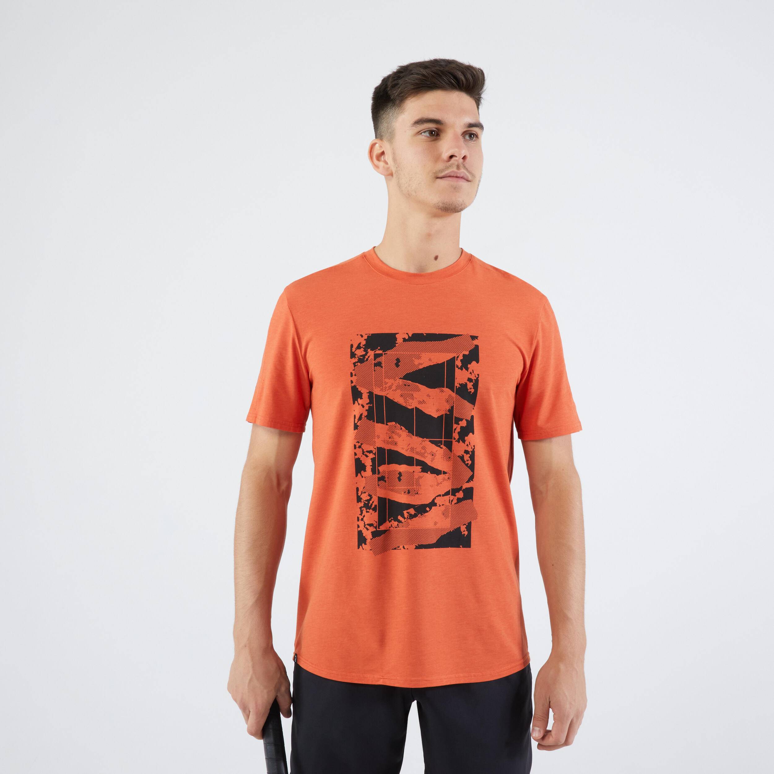 Men's Tennis T-Shirt Soft - Terracotta 8/8