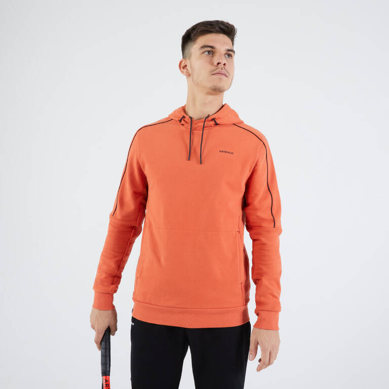 Men's Tennis Hoodie Soft - Terracotta