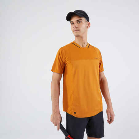 Camiseta de tenis para Hombre - Artengo Dryvn ocre - Decathlon