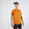 男款網球短袖T恤DRY VN - 赭石色/黑色