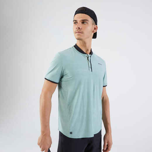 
      Majica kratkih rukava za tenis Dry+ muška sivkasto-zelena
  