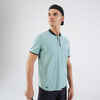 Vyriški trumparankoviai teniso marškinėliai „Dry+“, pilkšvai žali