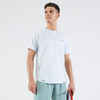 Pánske tenisové tričko TTS Dry RN s krátkym rukávom sivo-čierne