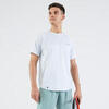 Camiseta de tenis manga corta hombre Artengo TTS Dry RN gris claro