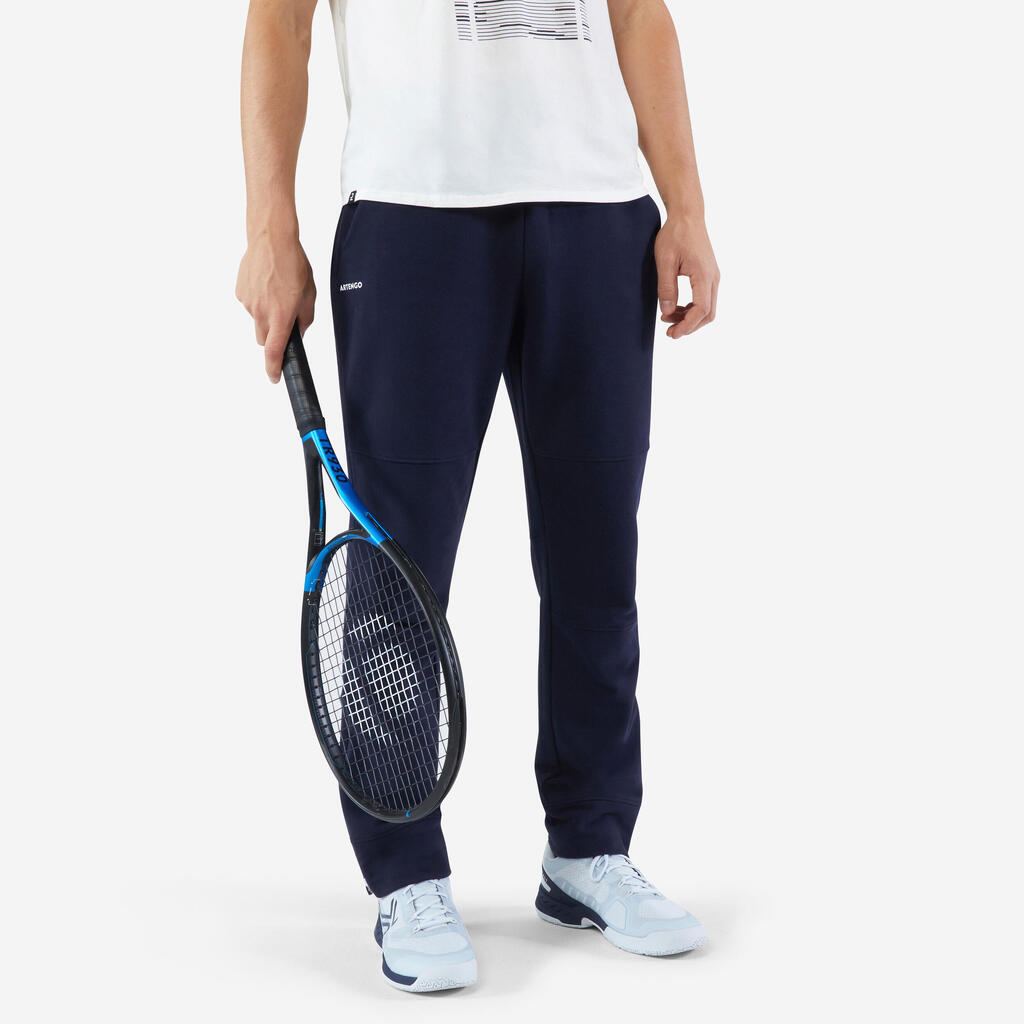 Teget muški donji deo trenerke za tenis SOFT