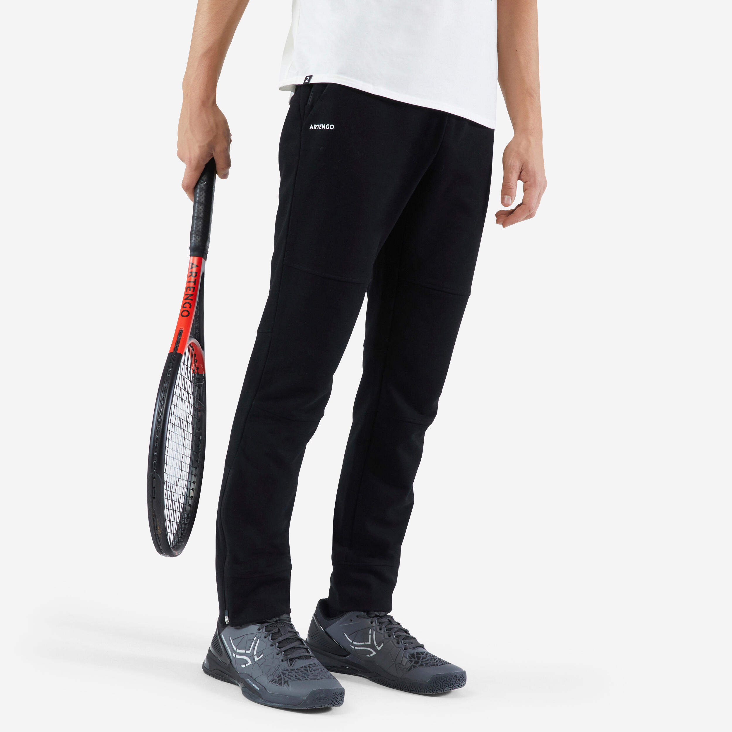 pantalon de tennis homme - soft noir - artengo