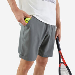 SHORT DE TENNIS HOMME - ARTENGO ESSENTIAL+ KAKI