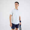 Men's Short-Sleeved Tennis Polo Dry - Light Grey/Black