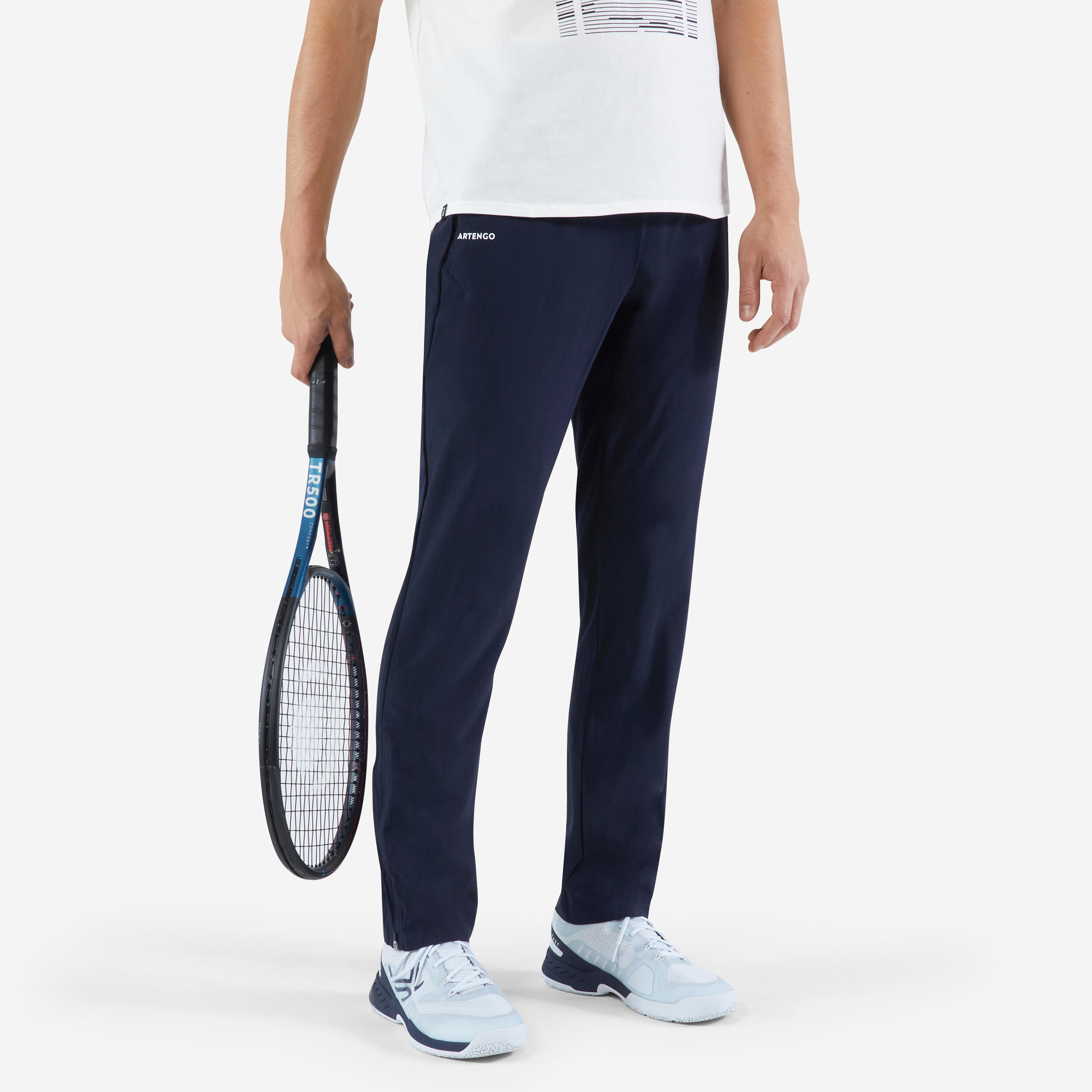 Pantalon Tenis ESSENTIAL Bleumarin Bărbați ARTENGO imagine 2022