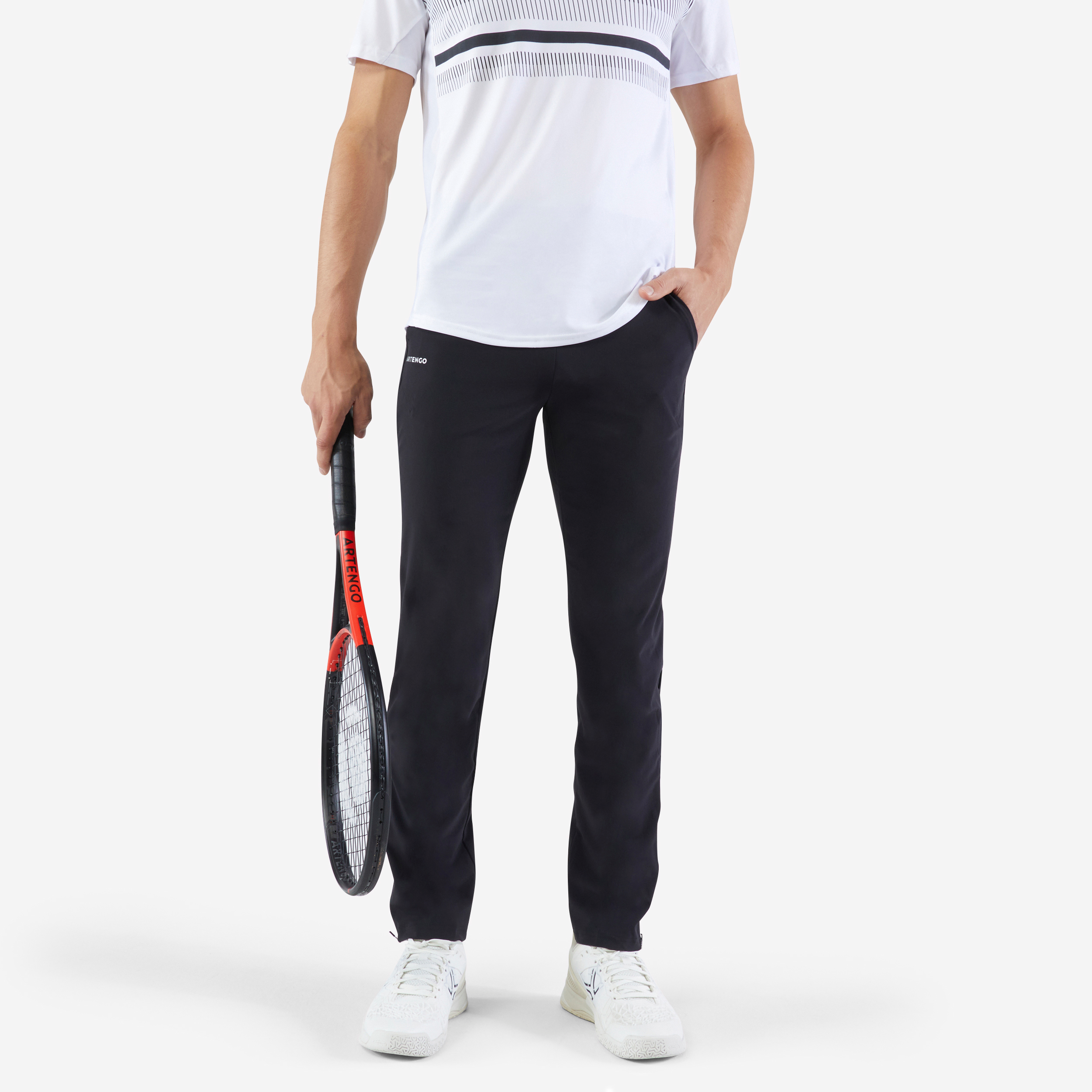 Pantalon de Tennis Homme - Soft noir pour les clubs et