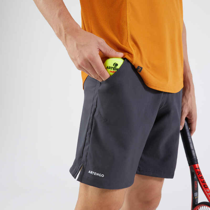 Men's Tennis Shorts Essential+ - Carbon Grey