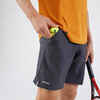 Kratke hlače za tenis Essential+ muške karbon sive