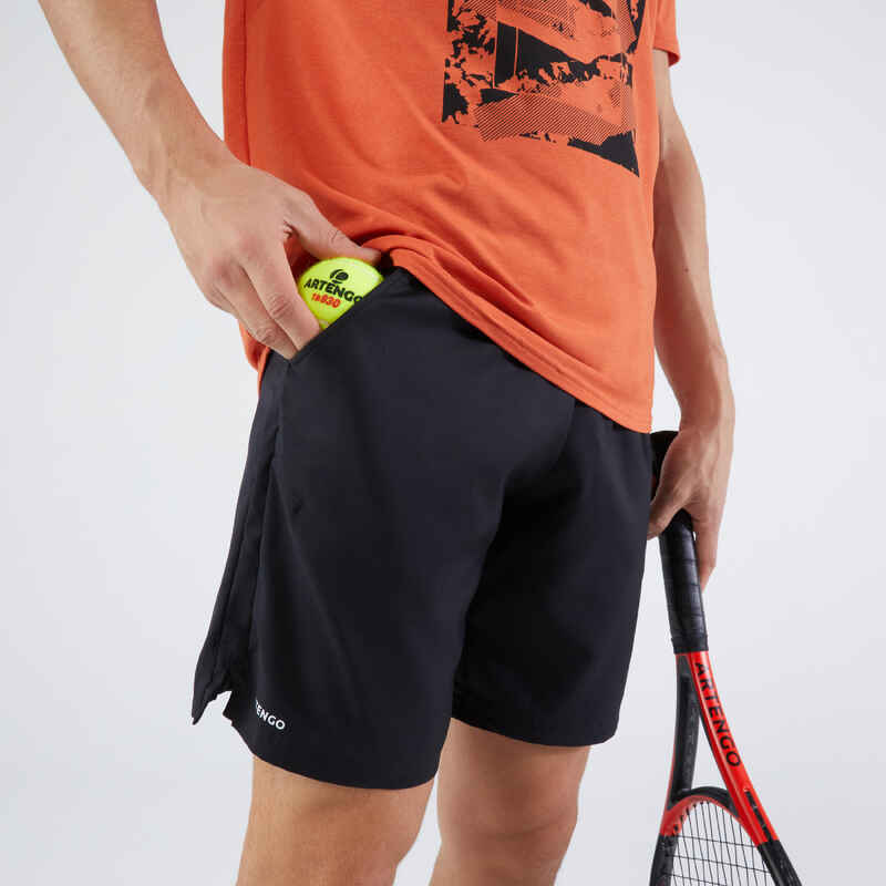 Ανδρικό σορτς τένις Essential+ - Μαύρο
