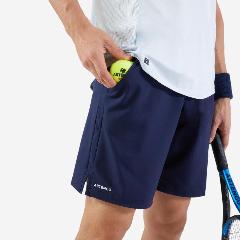 Tennisshort voor heren Essential+ wit