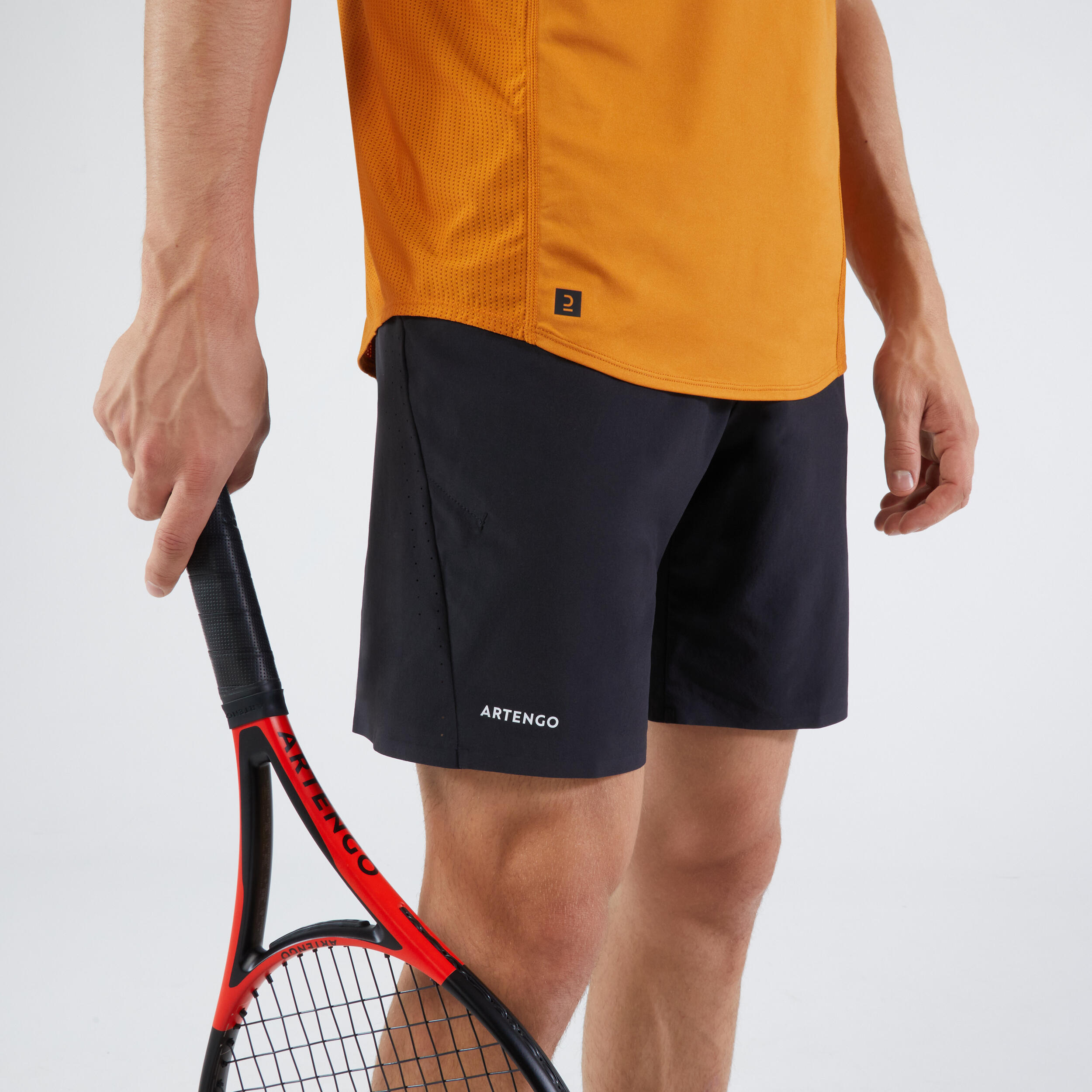 Men's Tennis Shorts TSH 500 Dry - Yellow 2/7