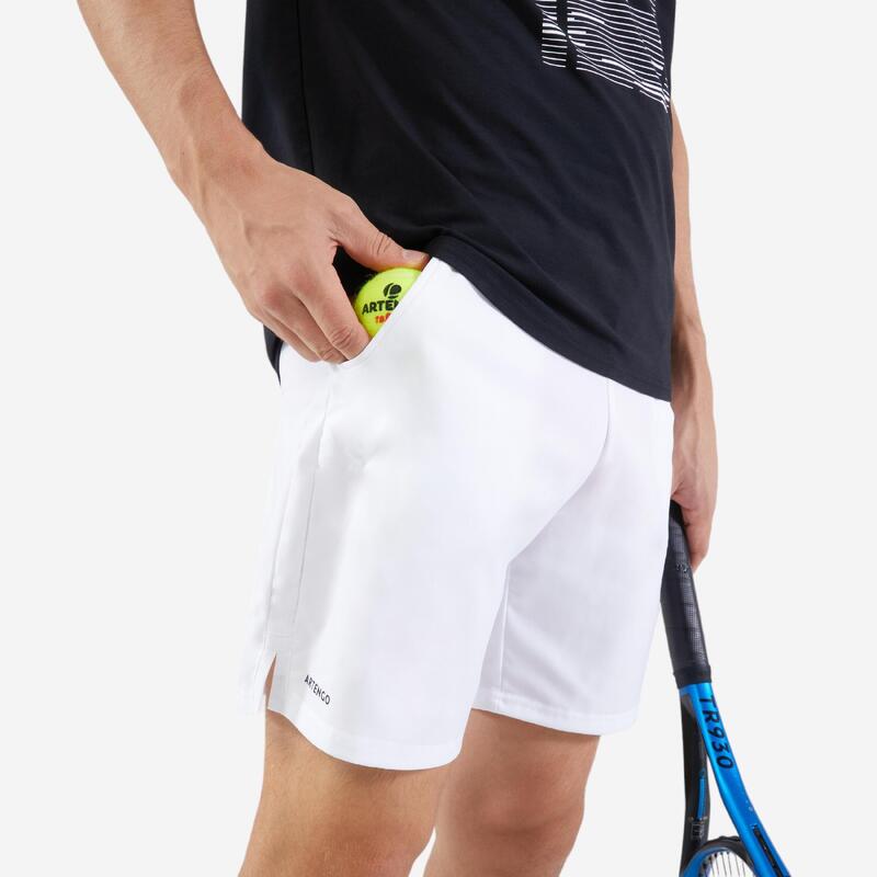 Men's Tennis Shorts Essential+ - White Men's Tennis Shorts Essential+ - White