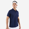 Men Tennis T-Shirt Polo Dry 100 Navy Blue
