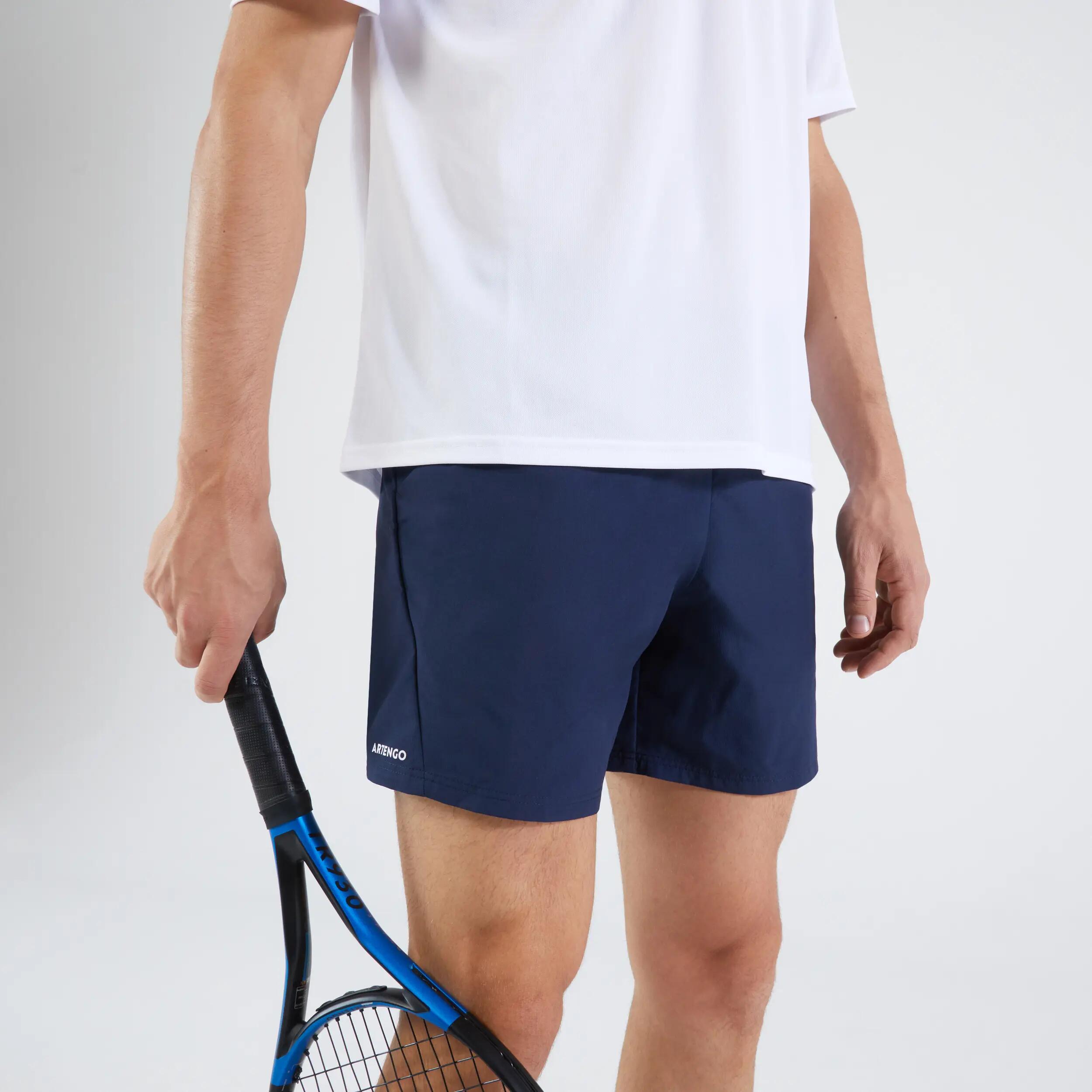Pantaloneta de tenis para Hombre Artengo 500 - Azul oscuro 4/5