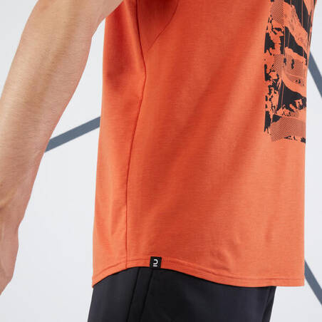Men's Tennis T-Shirt Soft - Terracotta
