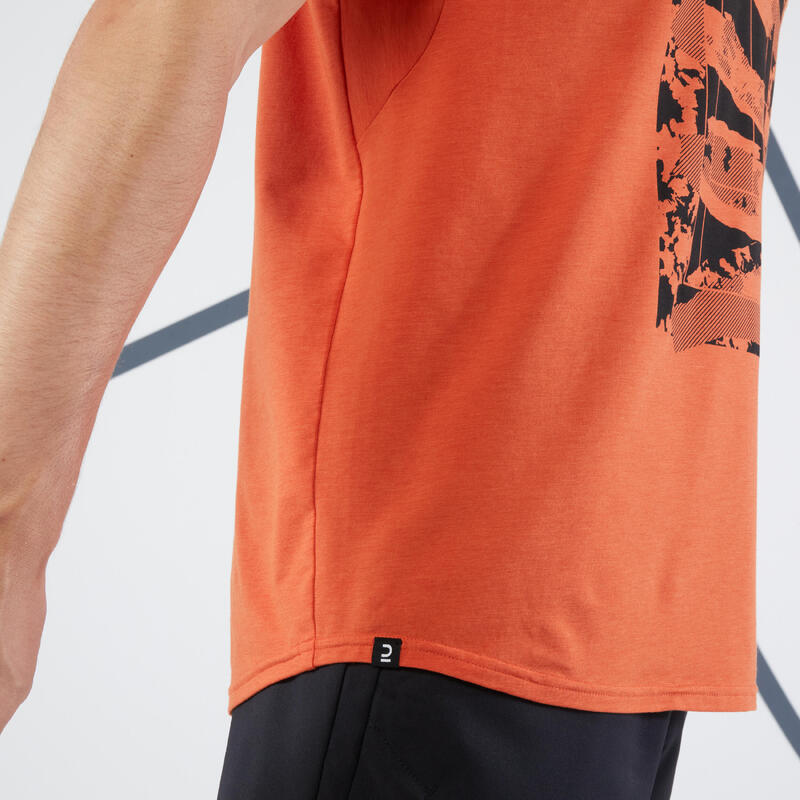 Tennisshirt voor heren TTS Soft terracotta