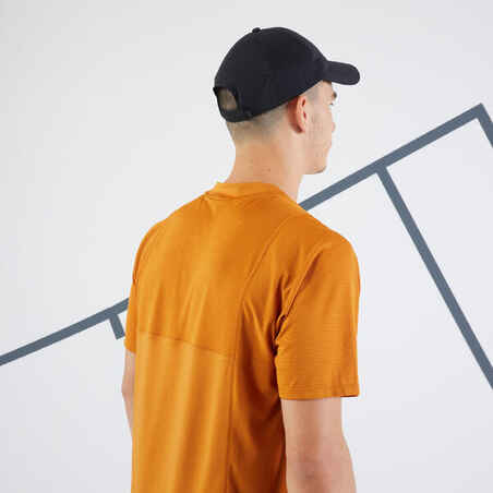 Men's Short-Sleeved Tennis T-Shirt DRY VN - Ochre/Black