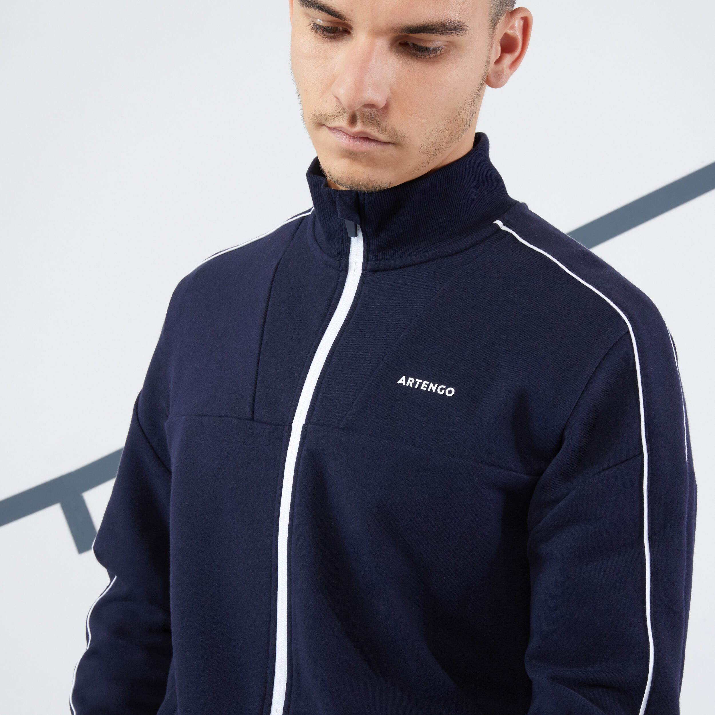 Men's Tennis Jacket Soft - Navy 2/4